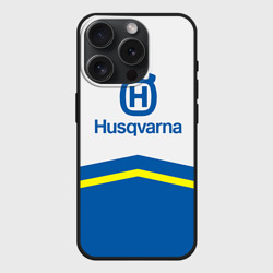 Чехол силиконовый для Apple iPhone 15 Pro матовый Husqvarna