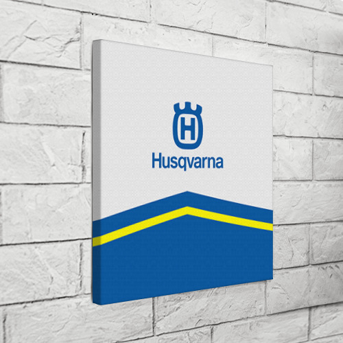 Холст квадратный Husqvarna, цвет 3D печать - фото 3