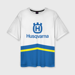 Женская футболка oversize 3D Husqvarna