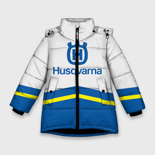 Зимняя куртка для девочек 3D Husqvarna, цвет черный