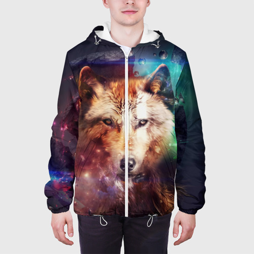 Мужская куртка 3D Space WOLF, цвет 3D печать - фото 4