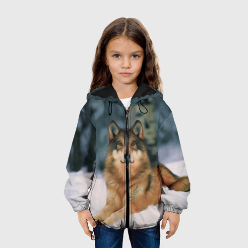 Детская куртка 3D Рисунок, цвет черный - фото 4
