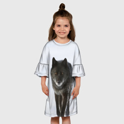 Детское платье 3D Черный волк - фото 2