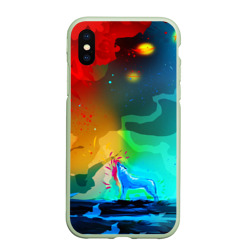 Чехол для iPhone XS Max матовый Wolf