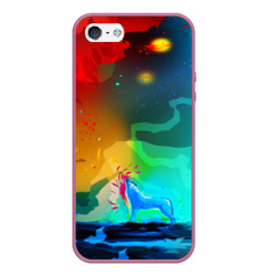 Чехол для iPhone 5/5S матовый Wolf