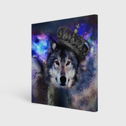 Холст квадратный King Wolf