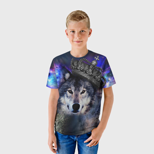 Детская футболка 3D King Wolf, цвет 3D печать - фото 3