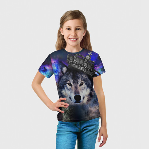 Детская футболка 3D King Wolf, цвет 3D печать - фото 5