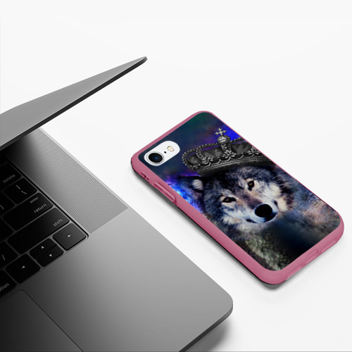 Чехол для iPhone 7/8 матовый с принтом King Wolf, фото #5