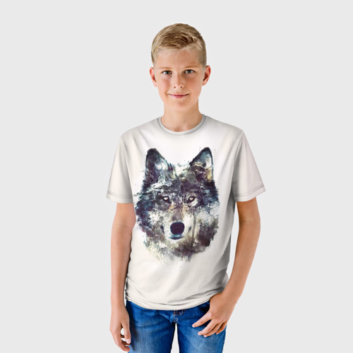 Детская футболка 3D Волк, цвет 3D печать - фото 3