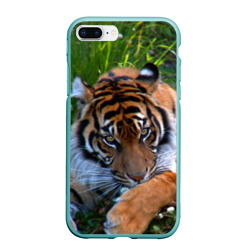 Чехол для iPhone 7Plus/8 Plus матовый Скромный тигр