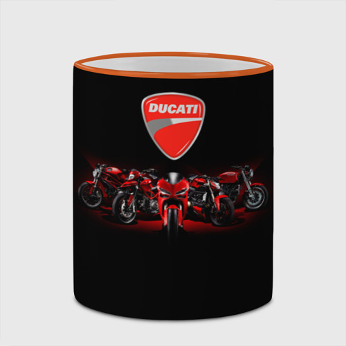 Кружка с полной запечаткой Ducati 5, цвет Кант оранжевый - фото 4