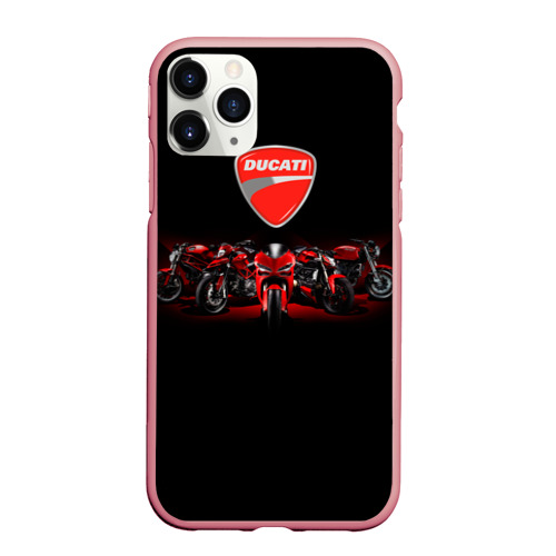 Чехол для iPhone 11 Pro Max матовый Ducati 5, цвет баблгам