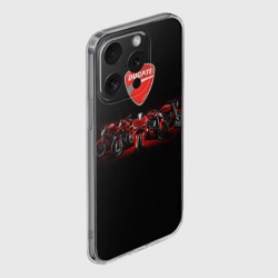 Чехол для iPhone 15 Pro силиконовый с защитой камеры Ducati 5 - фото 2