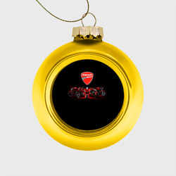 Ёлочный шар стеклянный/пластиковый Ducati 5