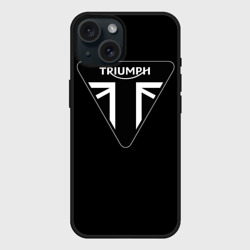 Чехол силиконовый для Apple iPhone 15 матовый Triumph 4