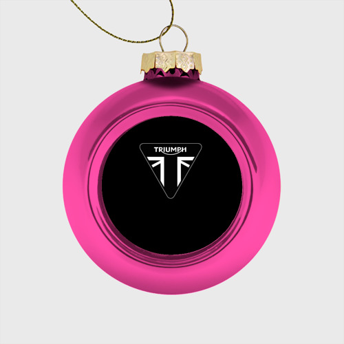 Стеклянный ёлочный шар Triumph 4, цвет розовый