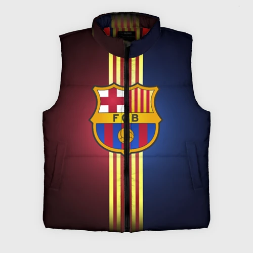 Мужской жилет утепленный 3D Barcelona FC