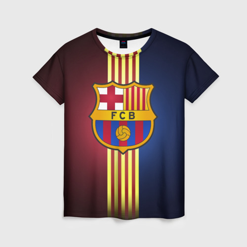 Женская футболка 3D Barcelona FC, цвет 3D печать