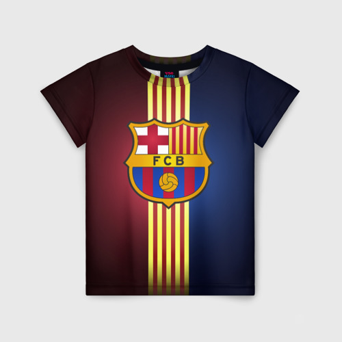 Детская футболка 3D Barcelona FC, цвет 3D печать