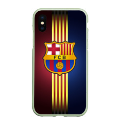 Чехол для iPhone XS Max матовый Barcelona FC