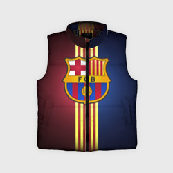 Детский жилет утепленный 3D Barcelona FC