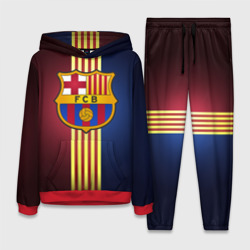 Женский костюм с толстовкой 3D Barcelona FC