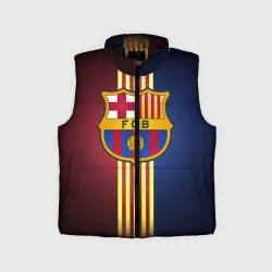 Детский жилет утепленный 3D Barcelona FC