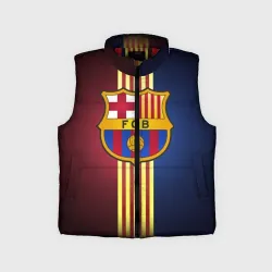Детский жилет утепленный 3D Barcelona FC