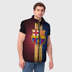 Мужской жилет утепленный 3D Barcelona FC - фото 2