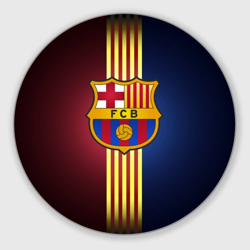 Круглый коврик для мышки Barcelona FC