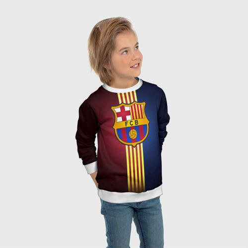 Детский свитшот 3D Barcelona FC, цвет 3D печать - фото 5