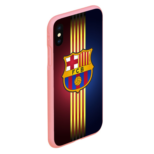 Чехол для iPhone XS Max матовый Barcelona FC, цвет баблгам - фото 3