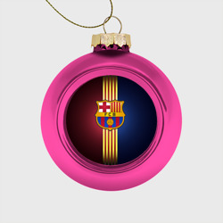 Стеклянный ёлочный шар Barcelona FC