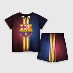 Детский костюм с шортами 3D Barcelona FC