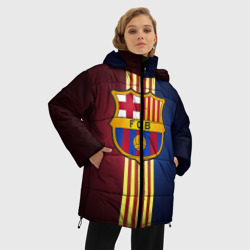 Женская зимняя куртка Oversize Barcelona FC - фото 2