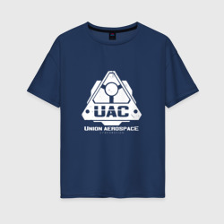 Женская футболка хлопок Oversize UAC