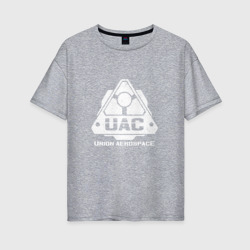 Женская футболка хлопок Oversize UAC