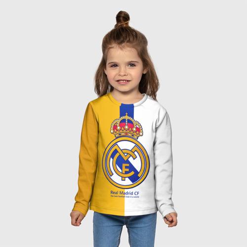 Детский лонгслив 3D Real Madrid CF, цвет 3D печать - фото 5