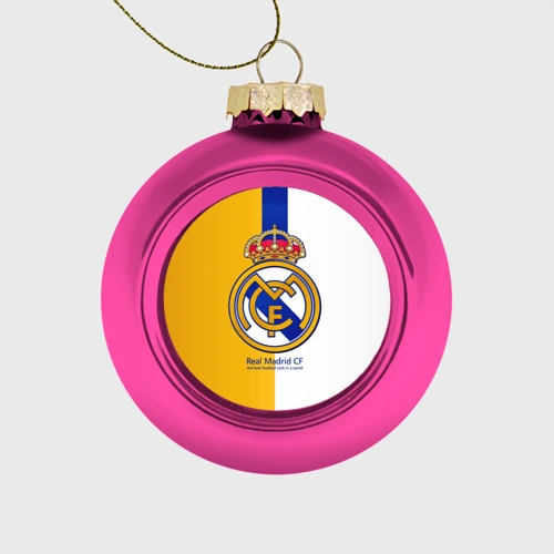 Ёлочный шар стеклянный/пластиковый Real Madrid CF