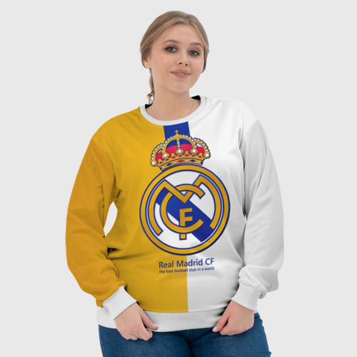 Женский свитшот 3D Real Madrid CF, цвет 3D печать - фото 6