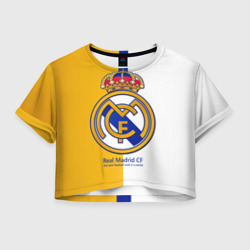 Женская футболка Crop-top 3D Real Madrid CF