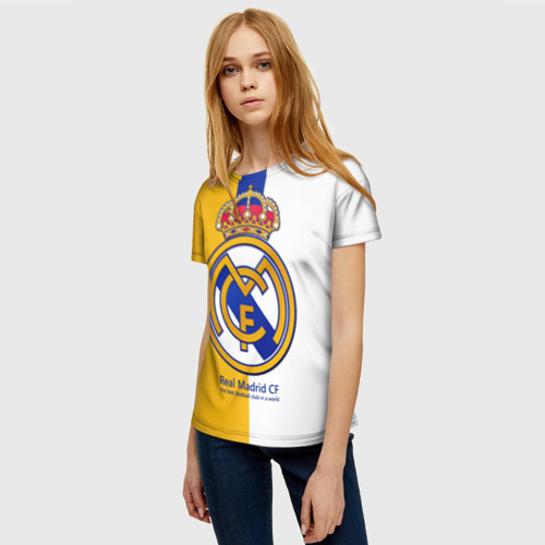 Женская футболка 3D Real Madrid CF - фото 3