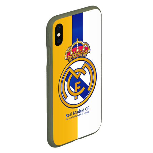 Чехол для iPhone XS Max матовый Real Madrid CF, цвет темно-зеленый - фото 3