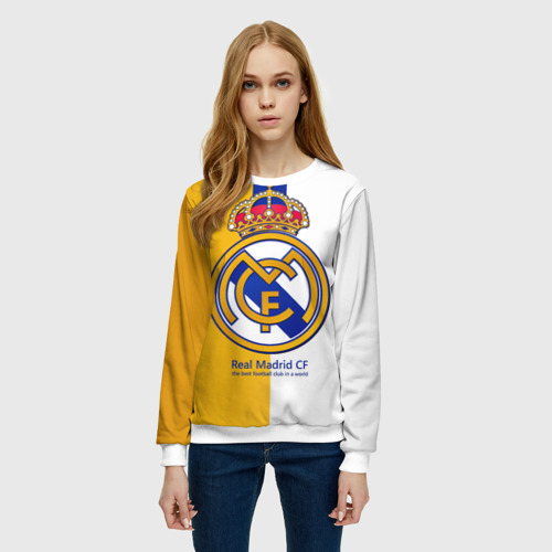 Женский свитшот 3D Real Madrid CF, цвет 3D печать - фото 3