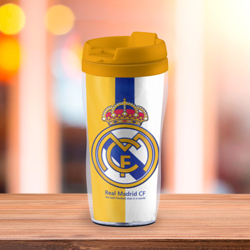 Термокружка-непроливайка Real Madrid CF, цвет желтый - фото 3