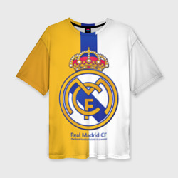 Женская футболка oversize 3D Real Madrid CF