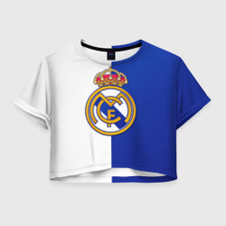 Женская футболка Crop-top 3D Real Madrid