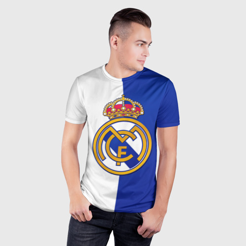 Мужская футболка 3D Slim Real Madrid, цвет 3D печать - фото 3