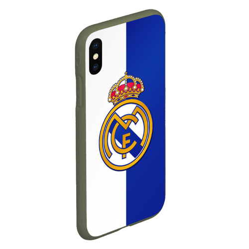 Чехол для iPhone XS Max матовый Real Madrid, цвет темно-зеленый - фото 3